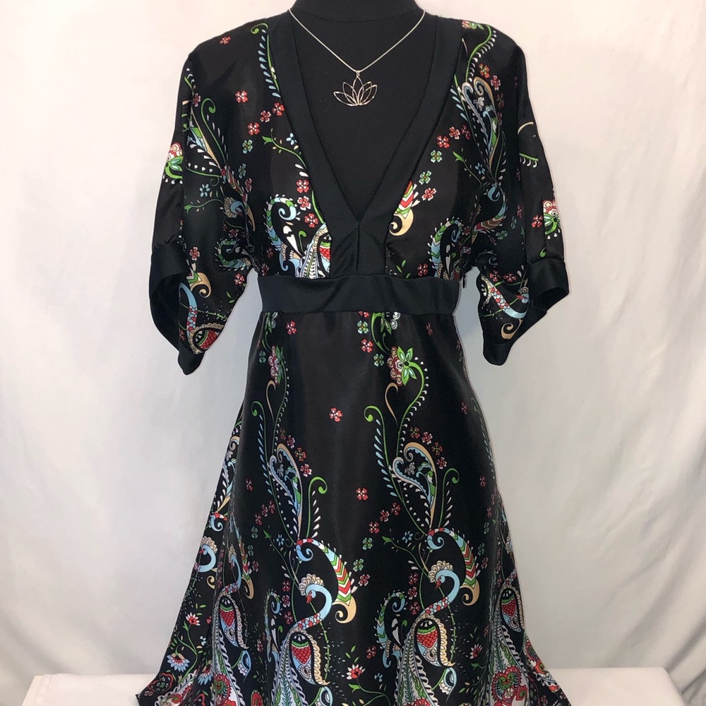 Beautiful silky, colorful dress